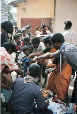 clothing distribution